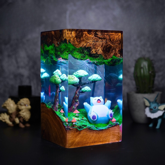 Snorlax Resin Lamp